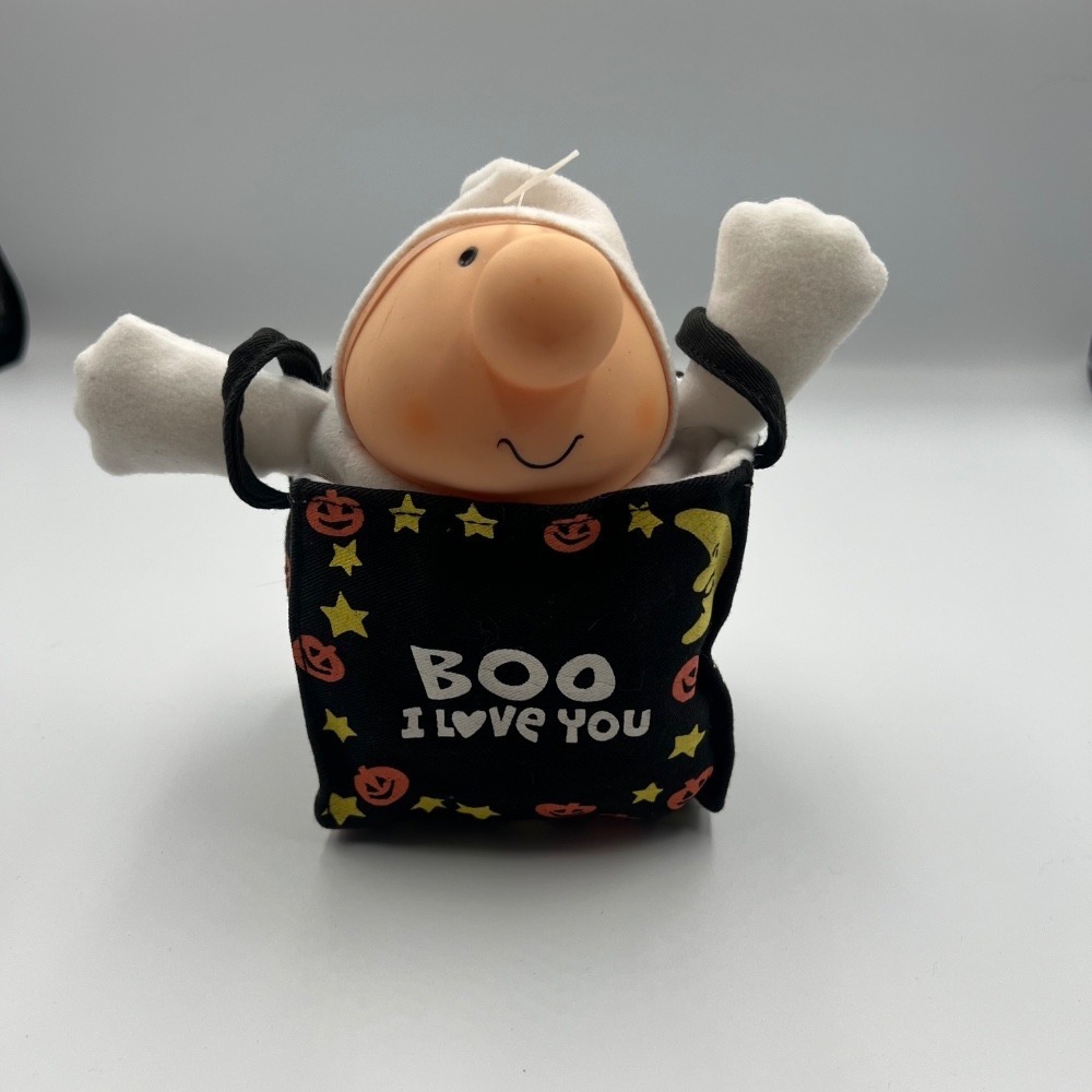 ✨Ziggy 1991 Halloween Ghost Plush BOO I‎ Love You vintage collectible